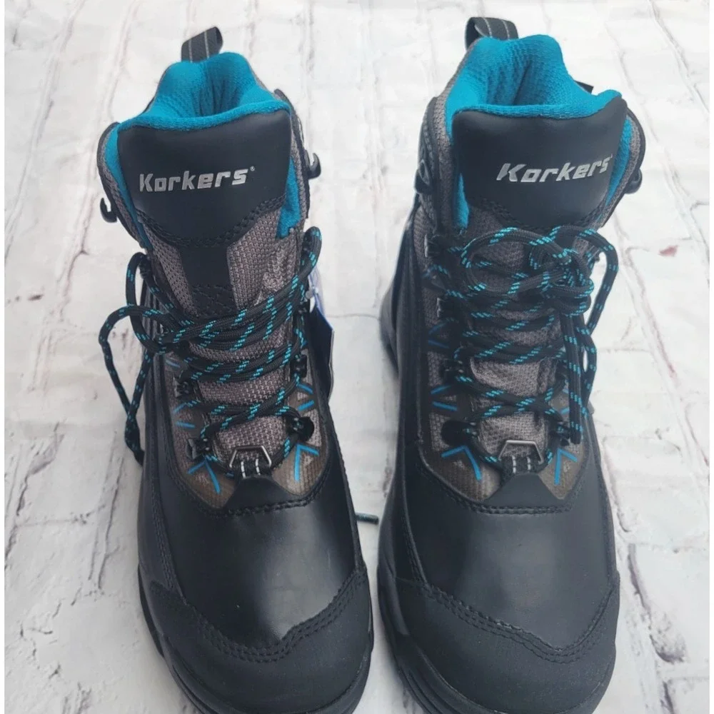 Korkers Polar Vortex 600 Mens Winter Boots Black Grey Blue KOR HT 02 OB NEW